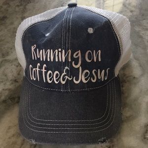 Running on coffee and Jesus hat!